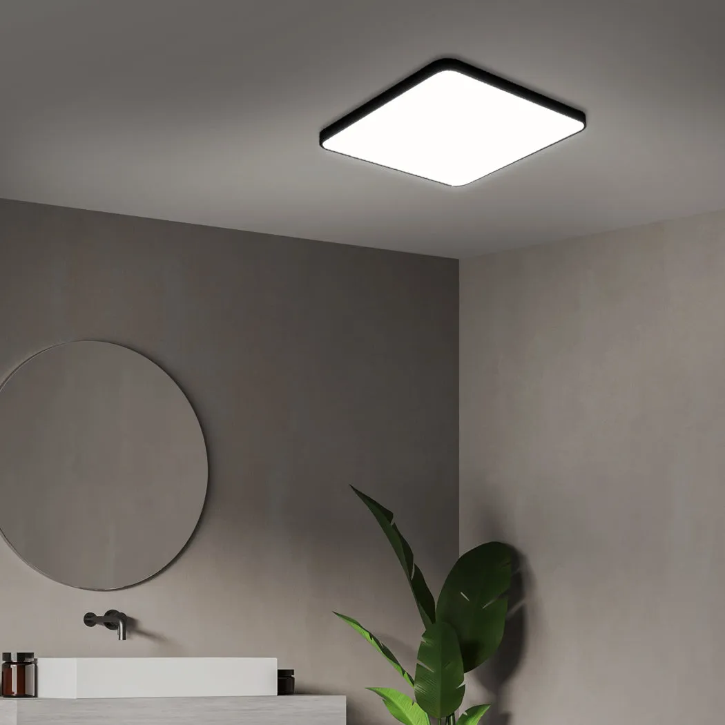 3-Colour Ultra-Thin 5cm Led Ceiling Light Modern Surface Mount 72W Black