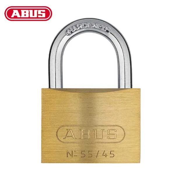 Abus - 55066B - Economy Solid Brass Padlock - Optional Width - Optional Keying