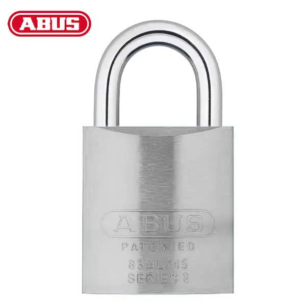 Abus - 83AL/45 - Aluminum Padlock - S2 - Schlage Everest - Zero Bitted - 6 Pin - Aluminum - Rekeyable - 1-27/32" Width