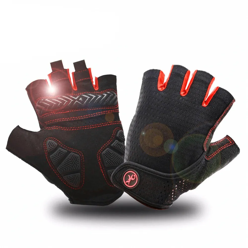 Anti-Shock Breathable Motorcycle Cycling Gloves Half Finger - SF0535