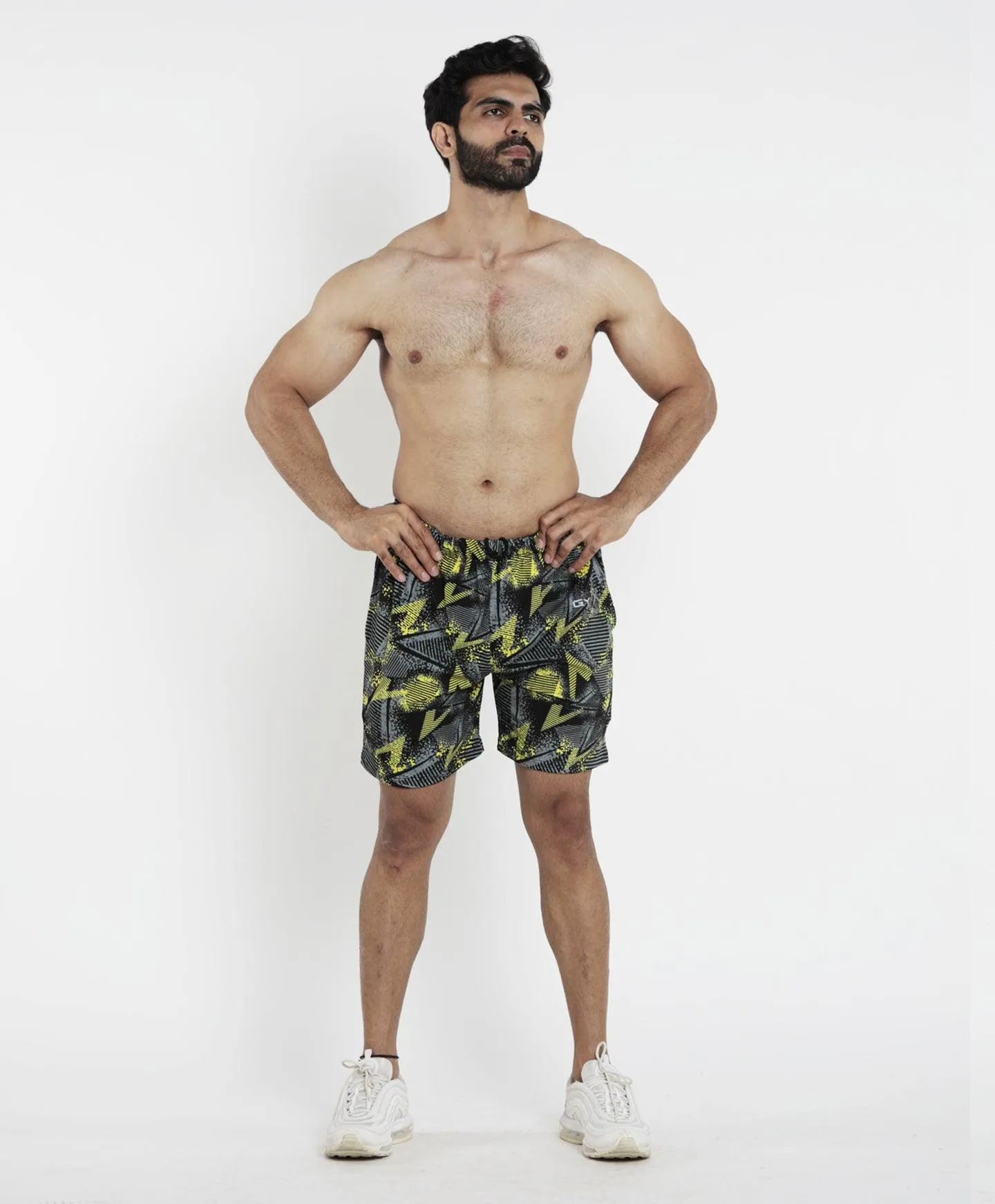 Bolt Yellow Camo Shorts - Sale