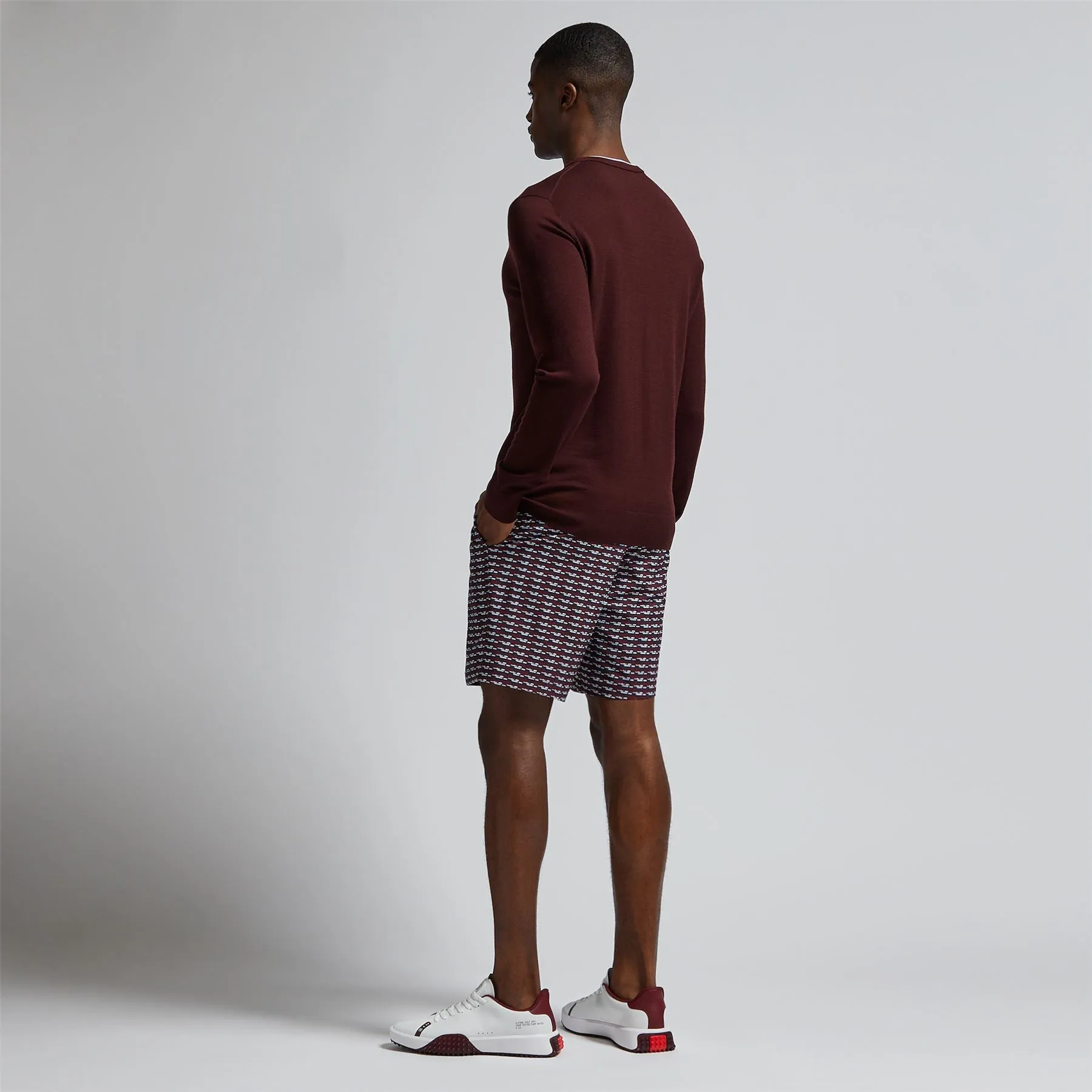 Brick Stripe Maverick Shorts Cabernet - AW24