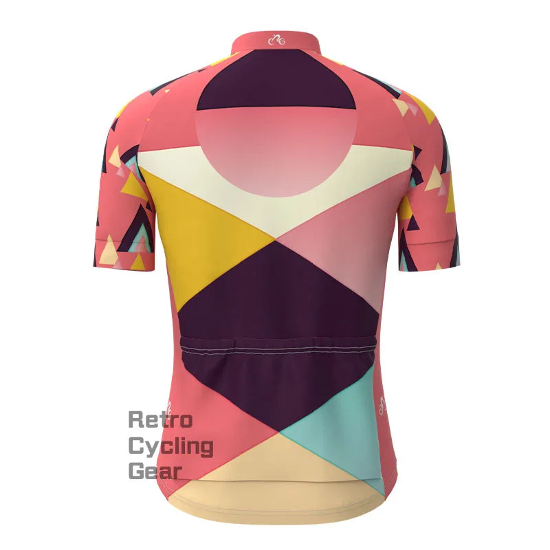 Color block overlap Short Sleeves Cycling Jersey