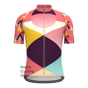 Color block overlap Short Sleeves Cycling Jersey