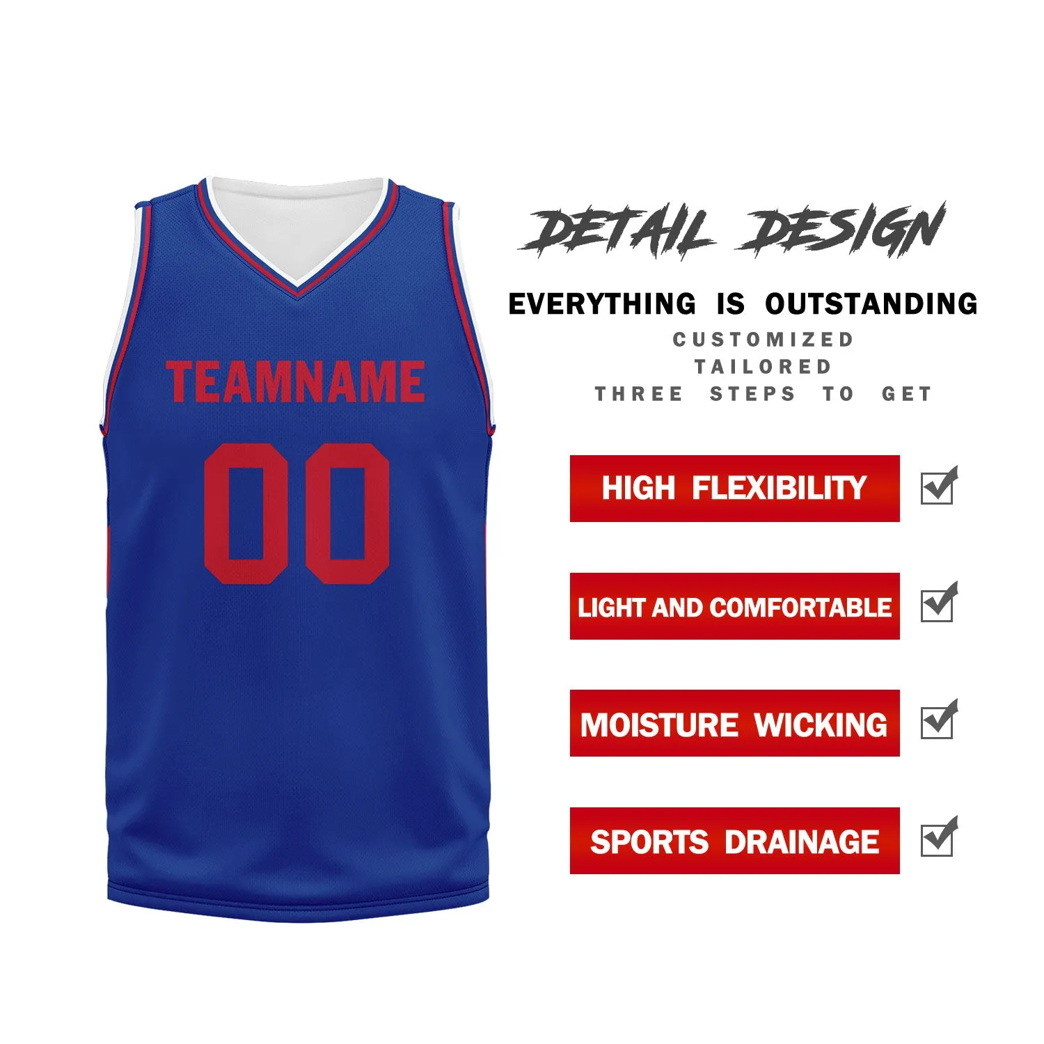 Custom Blue Classic Style Sports Uniform Basketball Jersey BBJ01-D020105-5