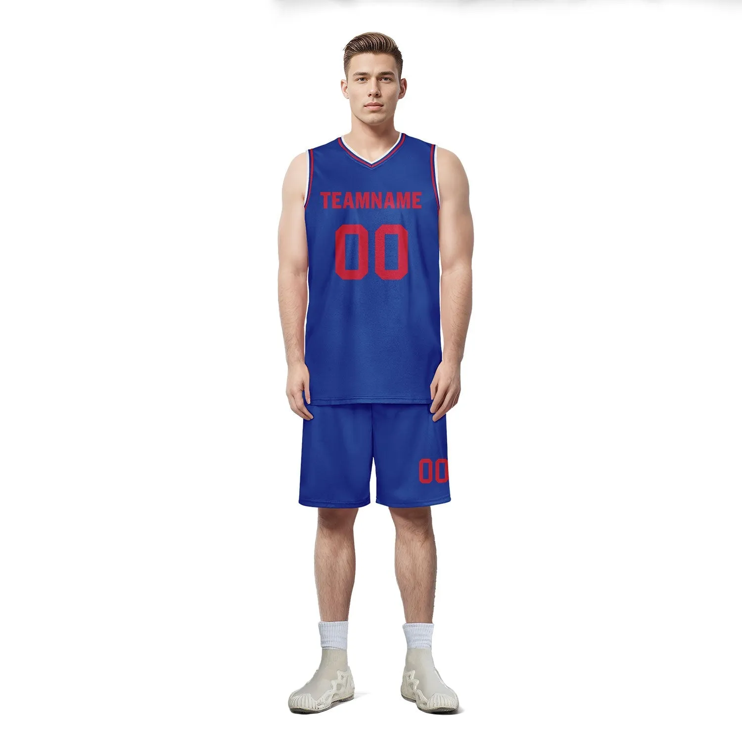 Custom Blue Classic Style Sports Uniform Basketball Jersey BBJ01-D020105-5