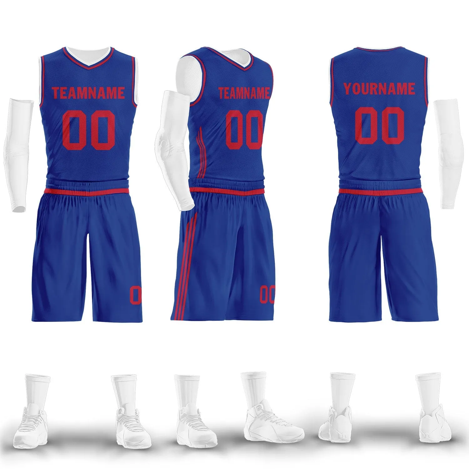 Custom Blue Classic Style Sports Uniform Basketball Jersey BBJ01-D020105-5