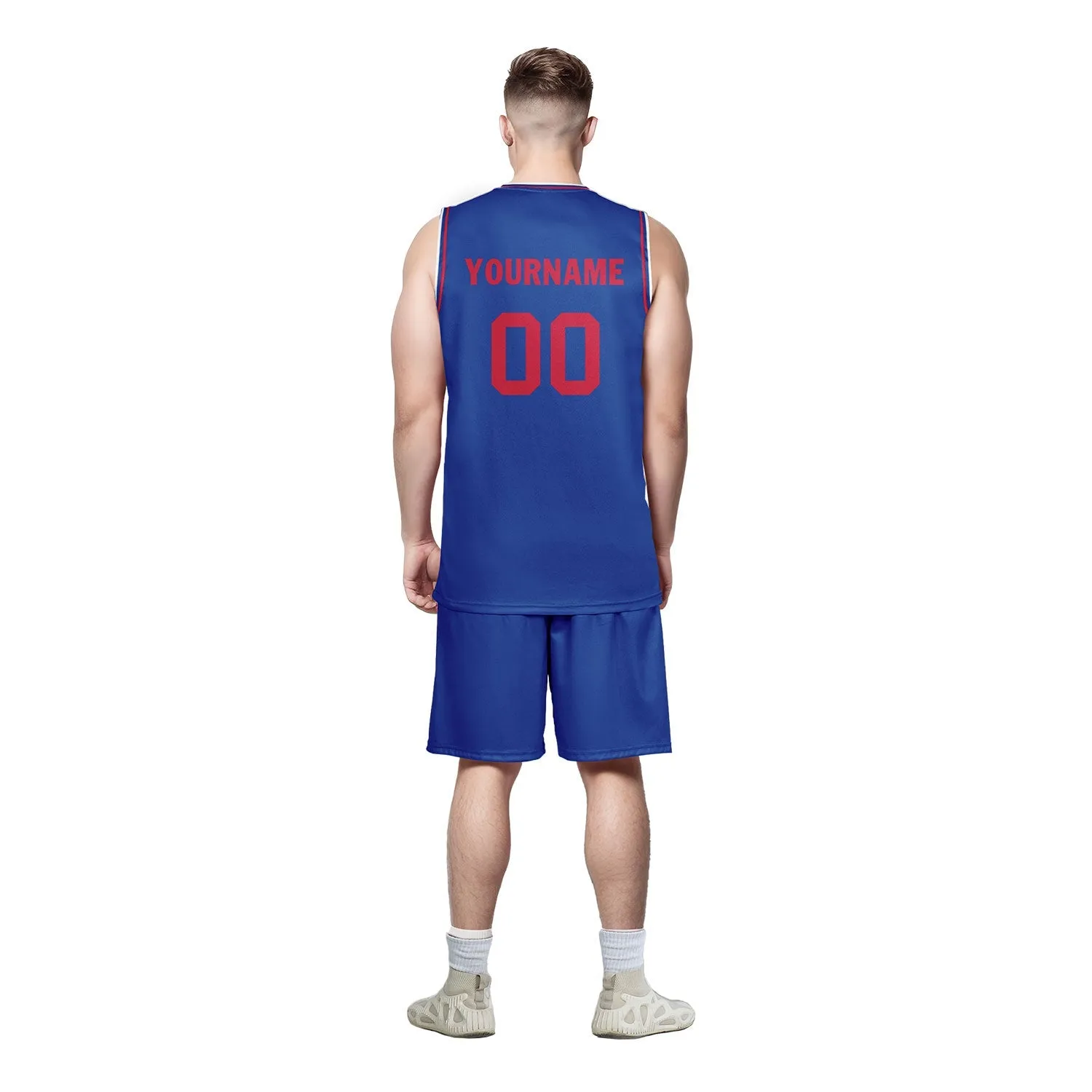 Custom Blue Classic Style Sports Uniform Basketball Jersey BBJ01-D020105-5