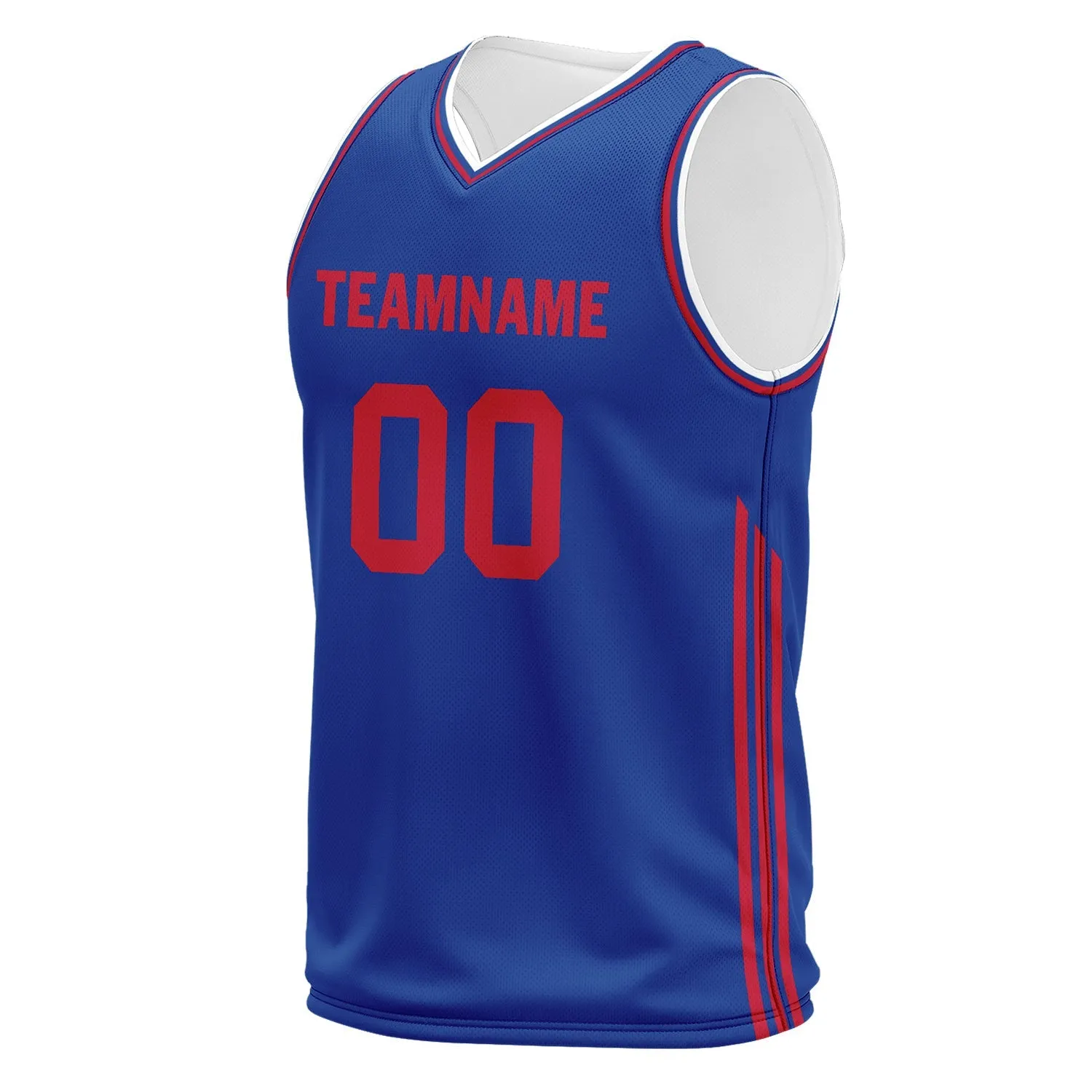 Custom Blue Classic Style Sports Uniform Basketball Jersey BBJ01-D020105-5