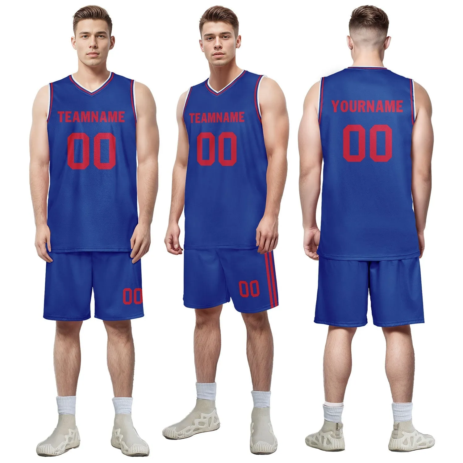 Custom Blue Classic Style Sports Uniform Basketball Jersey BBJ01-D020105-5