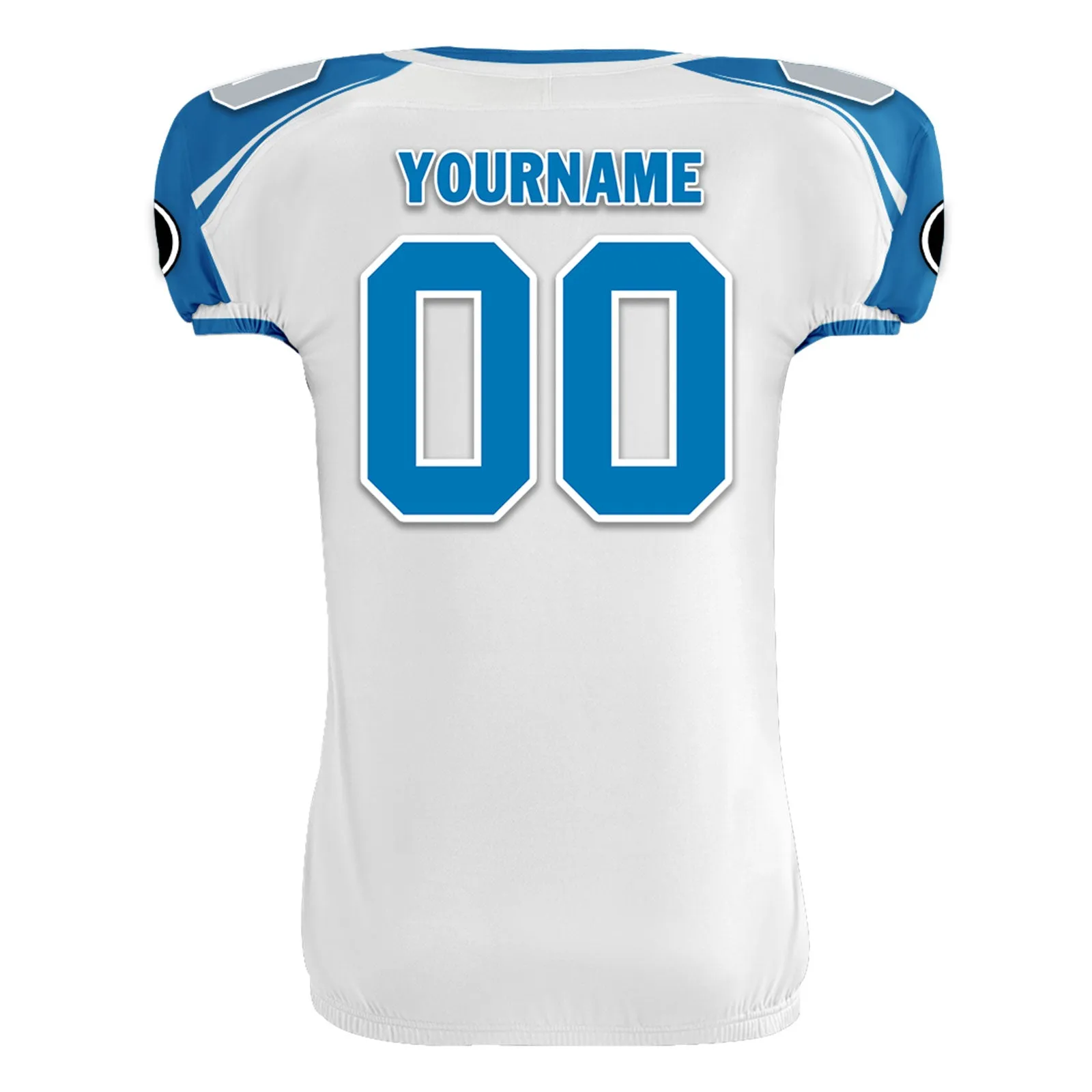 Custom Blue White Michigan High-Performance American Football Jersey FBJ06-D023001-11