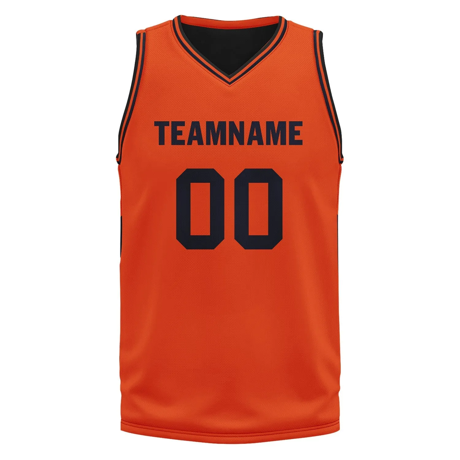 Custom Orange Classic Style Sports Uniform Basketball Jersey BBJ01-D020105-8