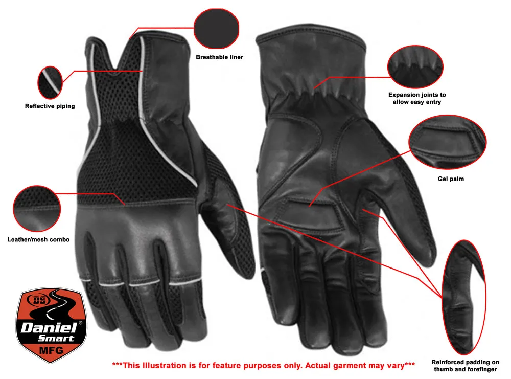 DS65 Leather / Mesh Summer Reflective Glove