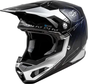 Fly Racing Formula S Carbon Legacy Helmet Blue Carbon/Silver