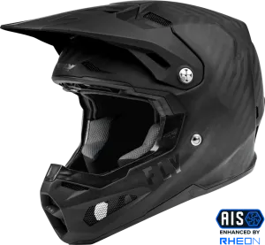 Fly Racing Youth Formula Carbon Solid Helmet Matte Black Carbon