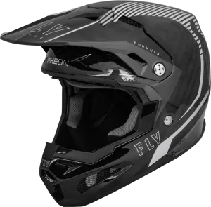 Fly Racing Youth Formula Carbon Tracer Helmet Silver/Black