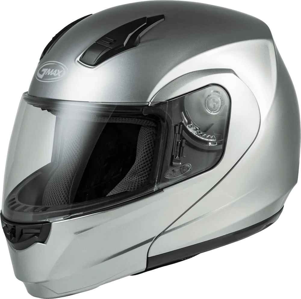 Gmax MD-04 Modular Helmet Metallic Silver