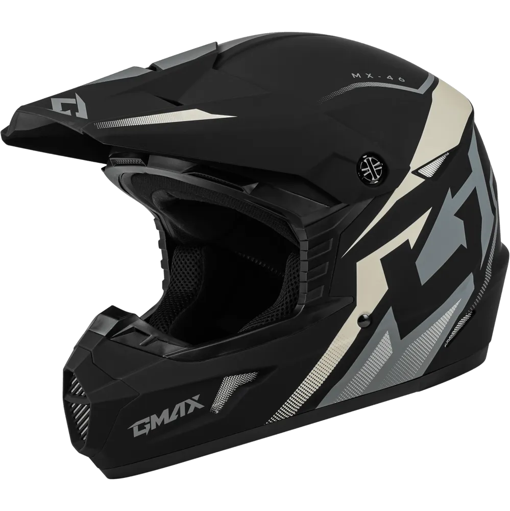 Gmax MX-46 Compound Helmet Matte Black/Grey/White