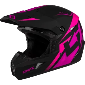 Gmax MX-46 Compound Helmet Matte Black/Pink