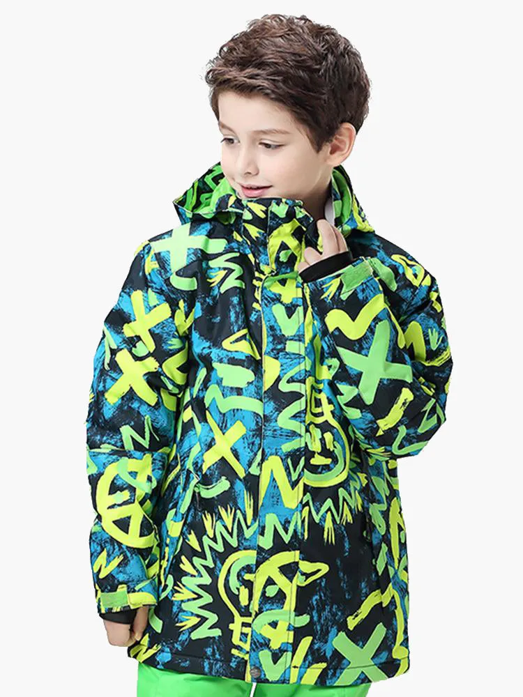 Light Bulb Waterproof Windproof Kids Snowboard Ski Jackets