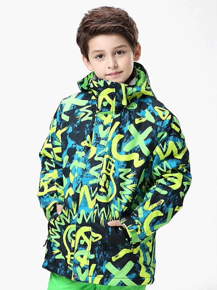 Light Bulb Waterproof Windproof Kids Snowboard Ski Jackets