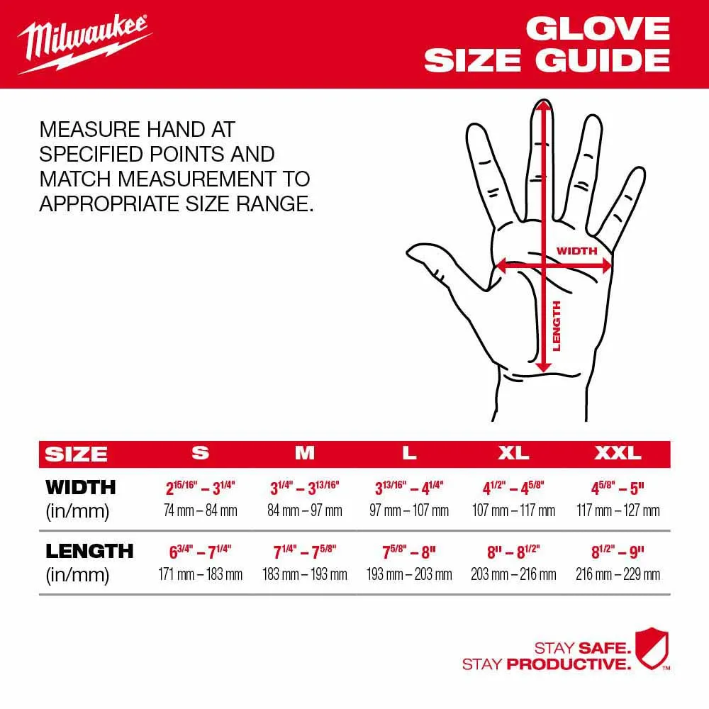 Milwaukee 48-73-8731B High Dexterity A3 Polyurethane Dipped Gloves - Medium