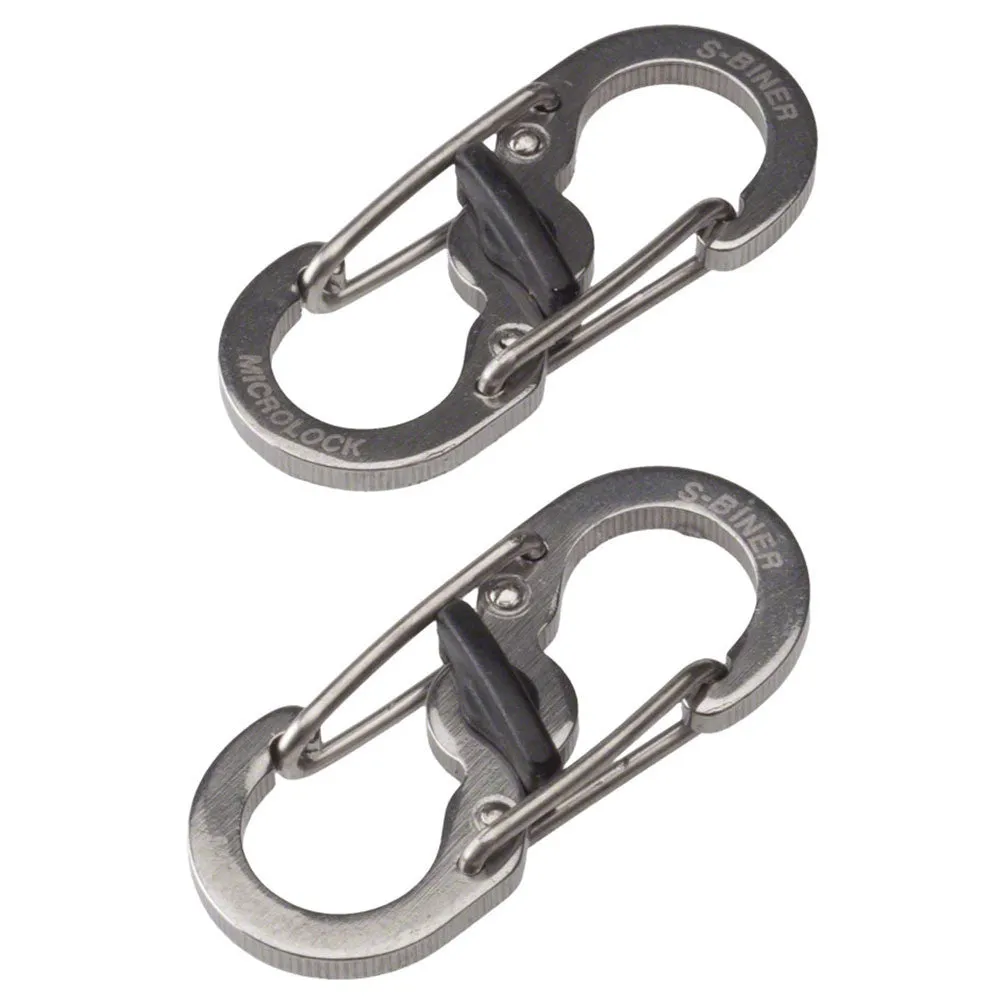 Nite Ize Micro Lock Stainless Steel Carrabiner - 2 Pack