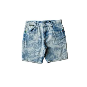 O.M - Boys 'Blue' Faded Wash Denim Short OM508