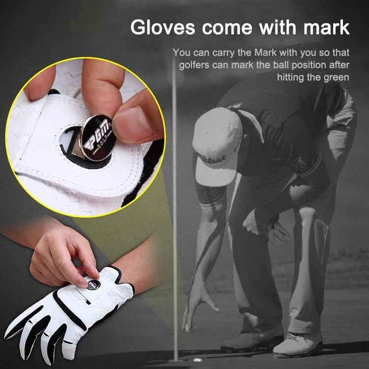 PGM Golf Sheepskin Breathable Non-slip Single Gloves for Men (Color:Left Hand Size:24)