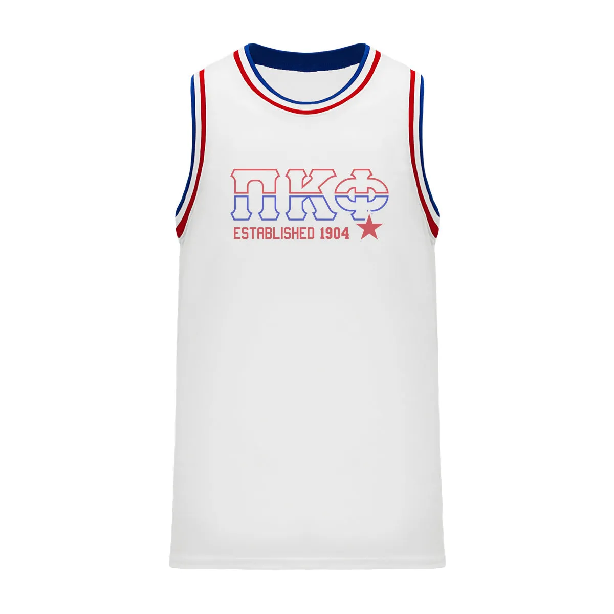 Pi Kapp Retro Block Basketball Jersey