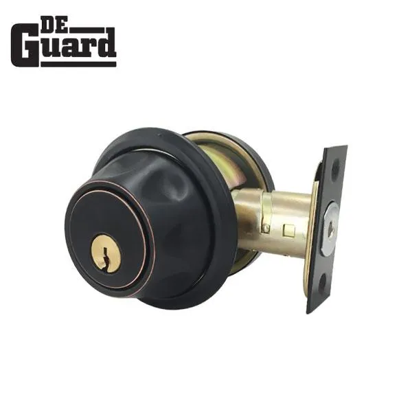 Premium Single Cylinder "Spin To Lock" Deadbolt - Oil Rubbed Bronze - Grade 3 - KW1