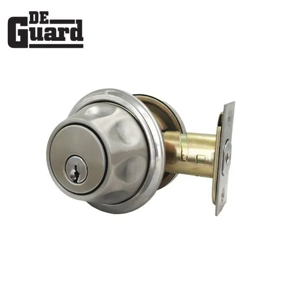 Premium Single Cylinder "Spin To Lock" Deadbolt - Satin Chrome - Grade 3 - SC1