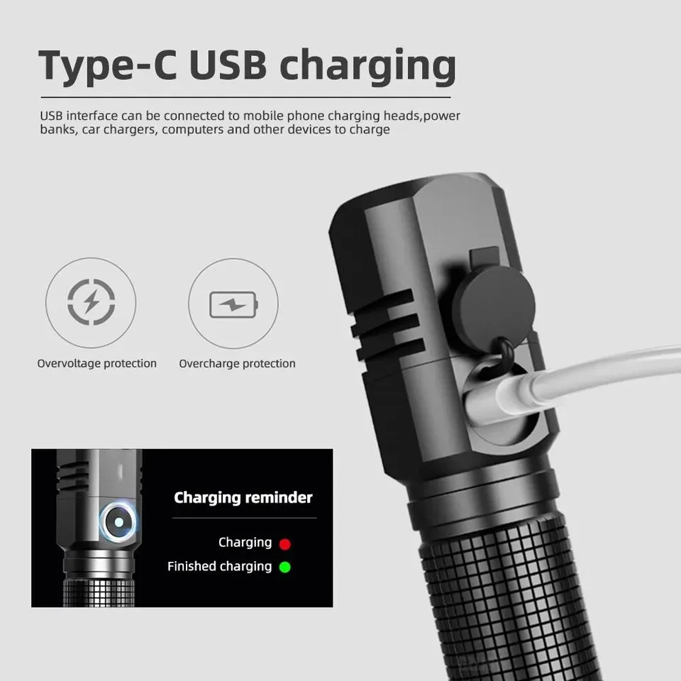 Rechargeable Ultra Bright Mini Flashlight Torch