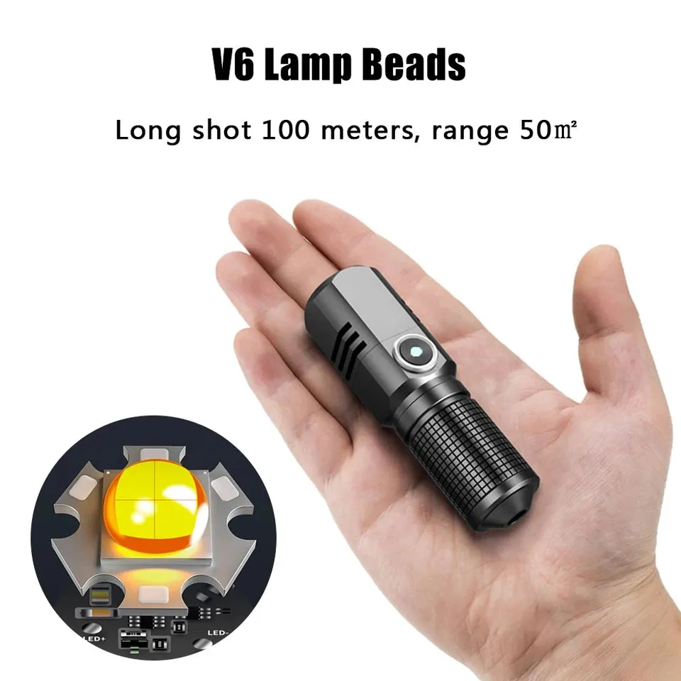 Rechargeable Ultra Bright Mini Flashlight Torch