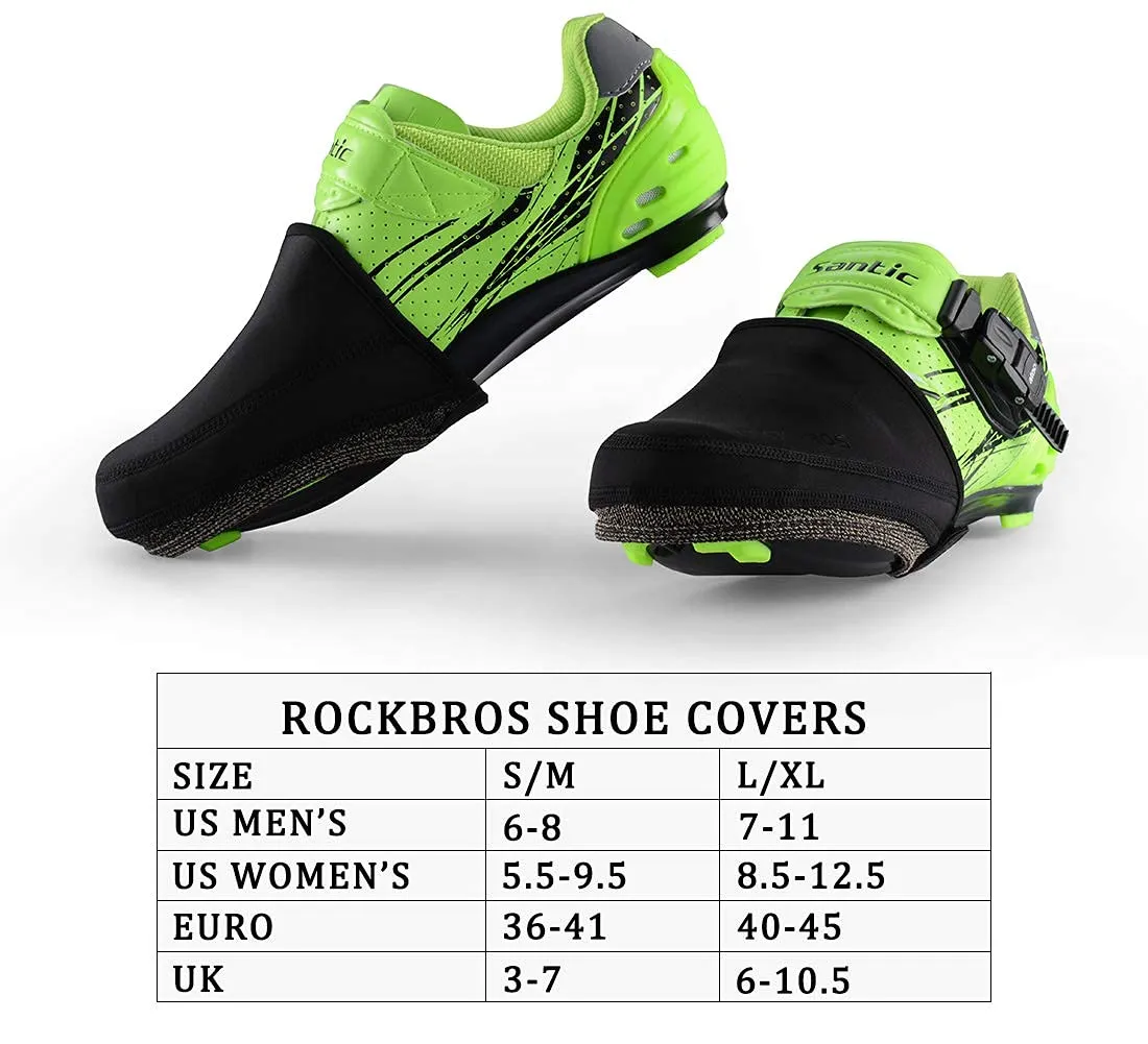 ROCKBROS Thermal Windproof Toe Covers for Cycling Shoes