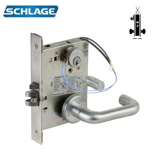 Schlage - L9092EUP - Electrified Mortise Lock - L series - Fail Secure - 12/24 VDC - Fired Rated - Satin Chrome - Grade 1