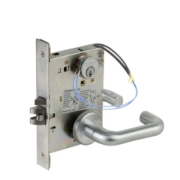 Schlage - L9092EUP - Electrified Mortise Lock - L series - Fail Secure - 12/24 VDC - Fired Rated - Satin Chrome - Grade 1