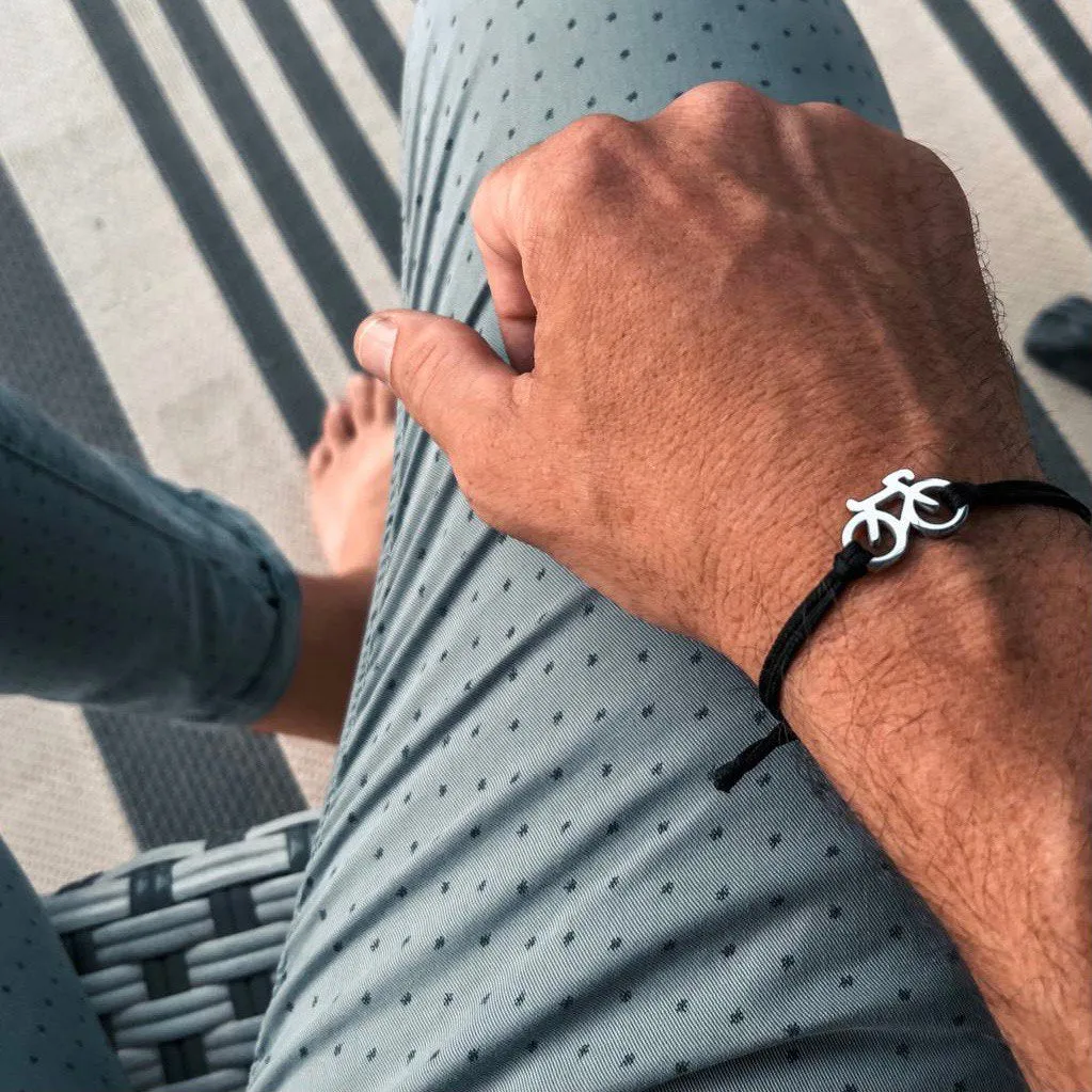 Silver Bike Bracelet