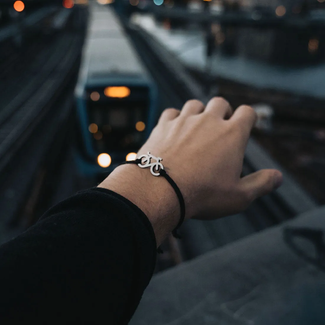 Silver Bike Bracelet