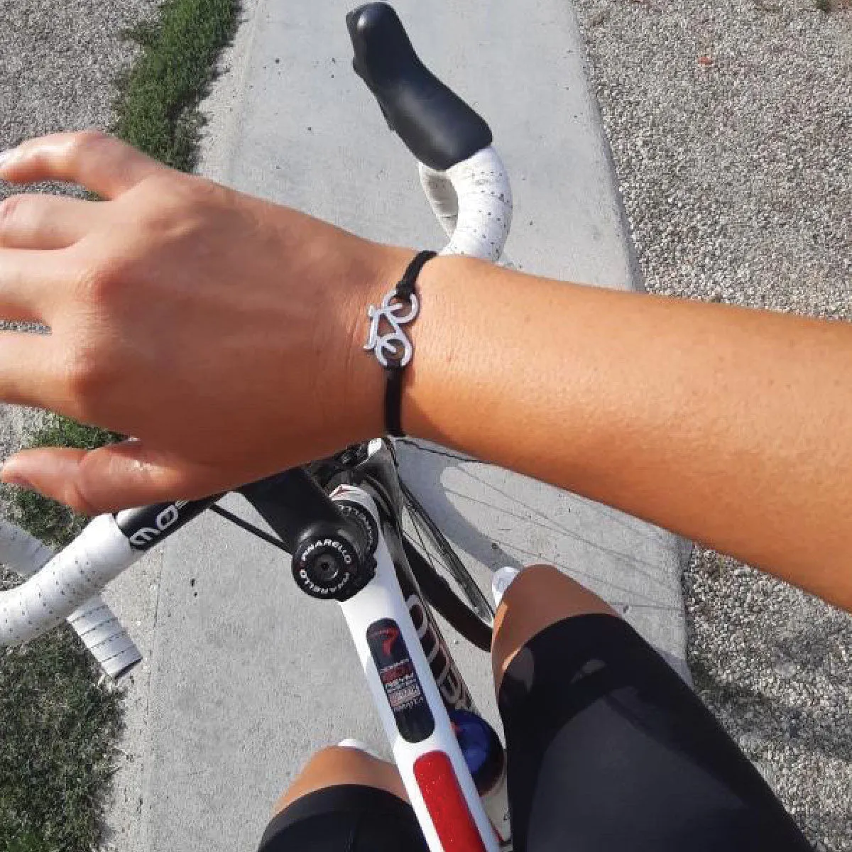 Silver Bike Bracelet