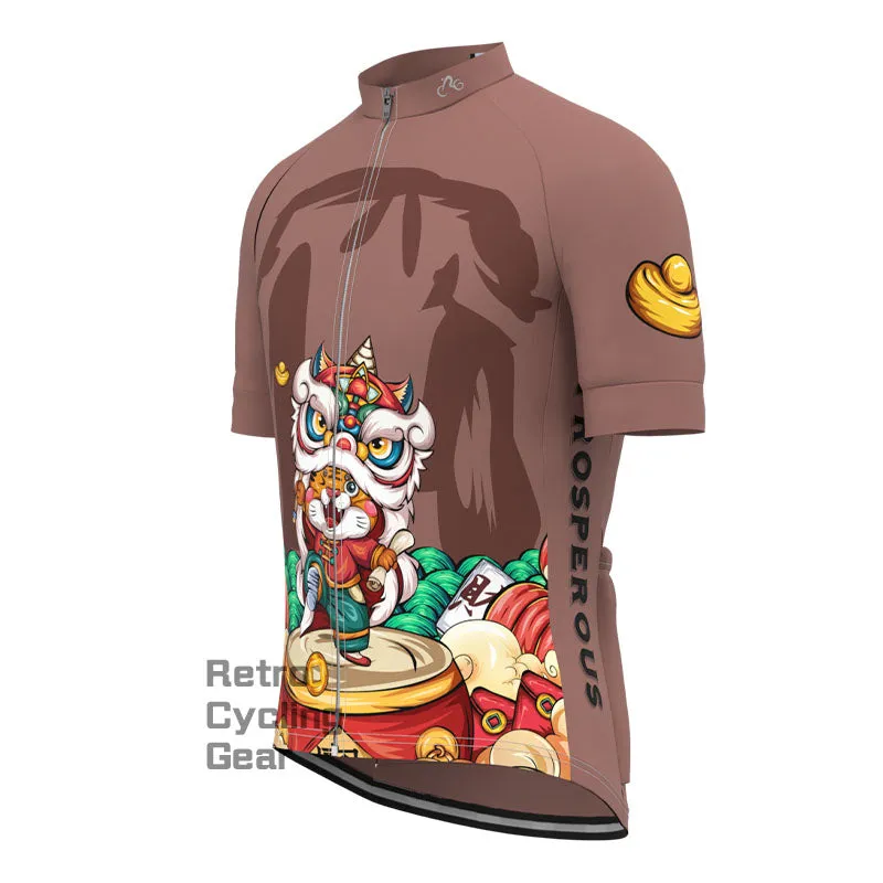 Tiger Chinese Zodiac Short Sleeves Cycling Jersey