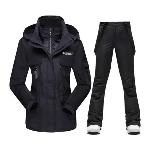 Warm Windproof Waterproof Ski Jacket Ski Pants set for women Outdoor Snow Sports Coat Trousers Snowboard Wear